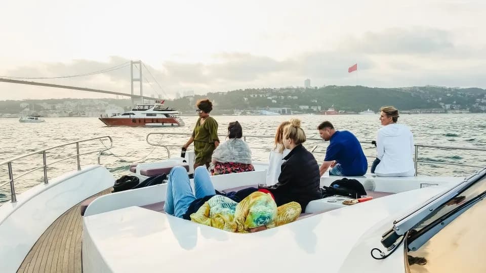 Luxury Bosphorus Sunset Cruise with Drinks & Snacks - Image 1